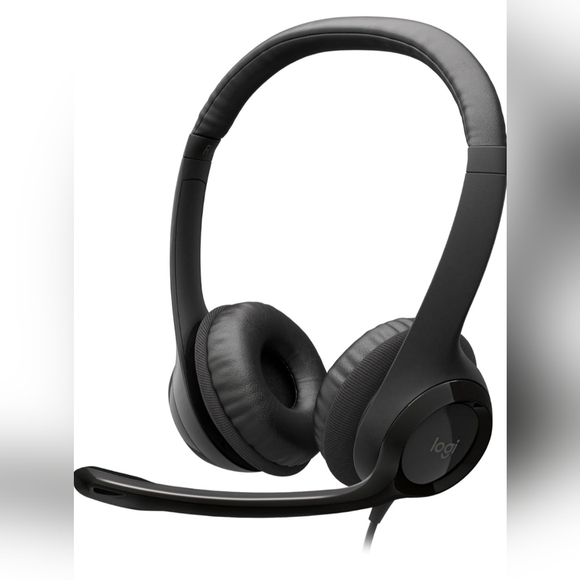 Logitech H390 wired headset for pc/laptop noise canceling microphone USB-A black - Picture 2 of 7